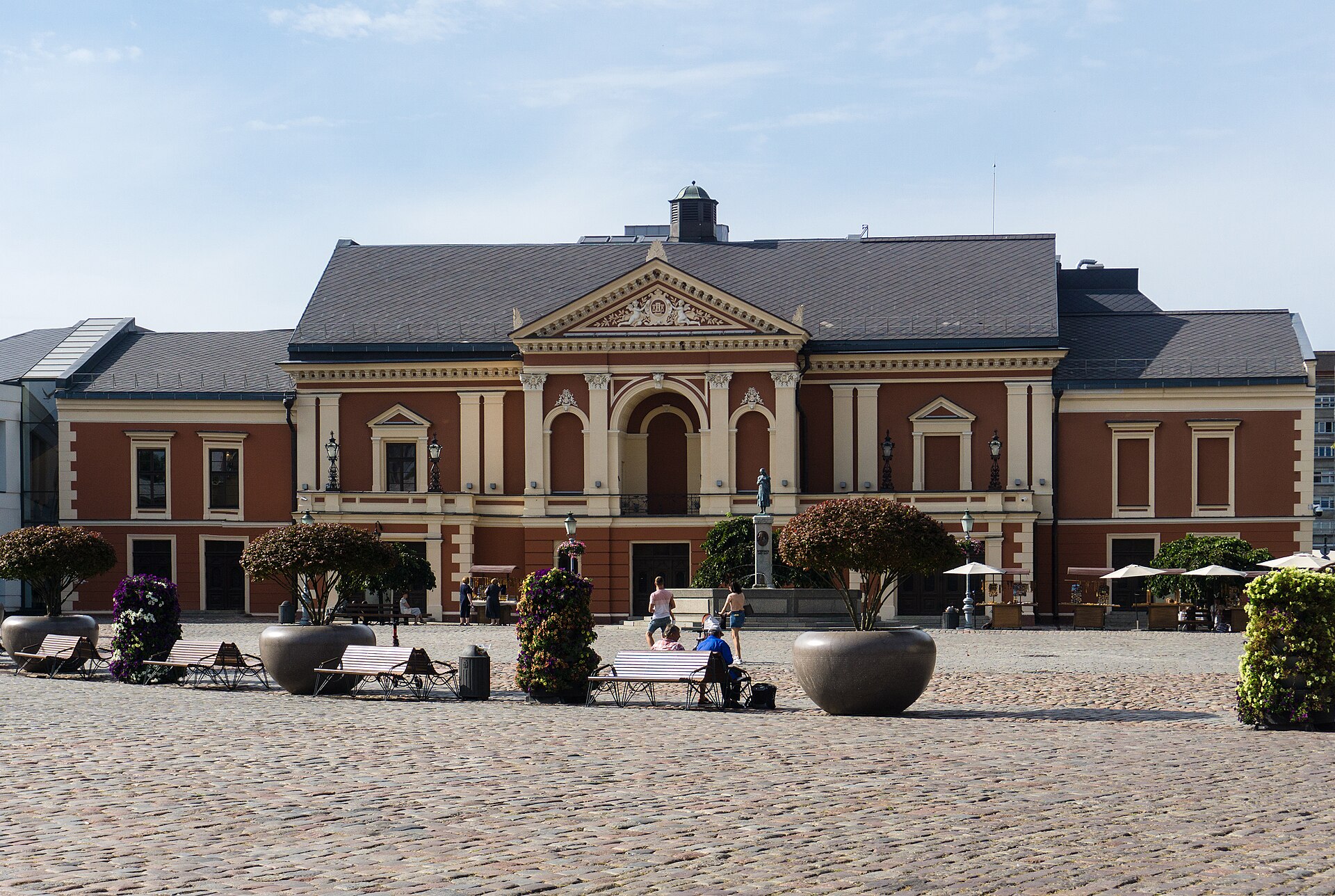Klaipėda Drama Theatre and historic architecture in the Old Town